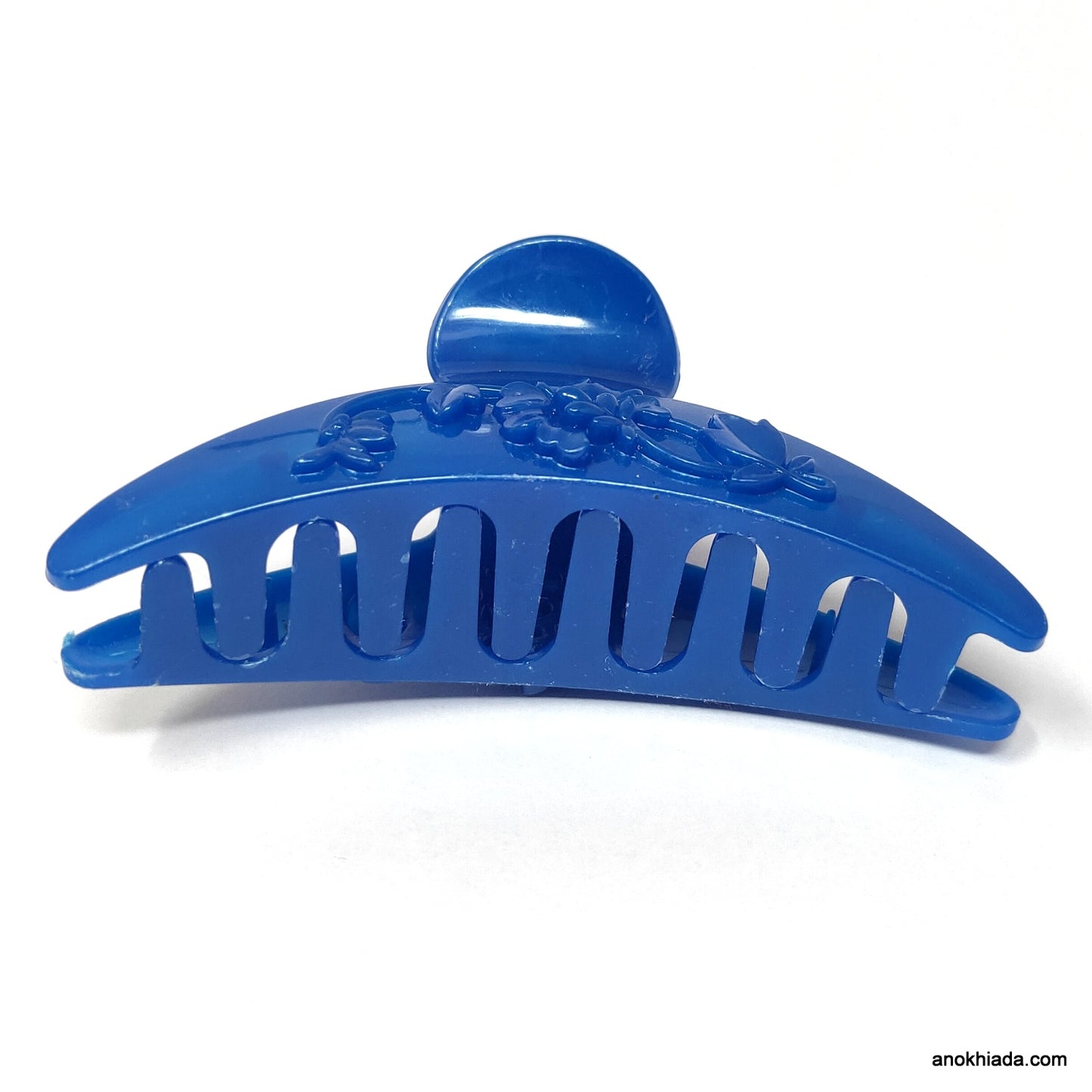 Anokhi Ada Floral Large Hair Clutcher for Girls and Women (Violet, BA-55)