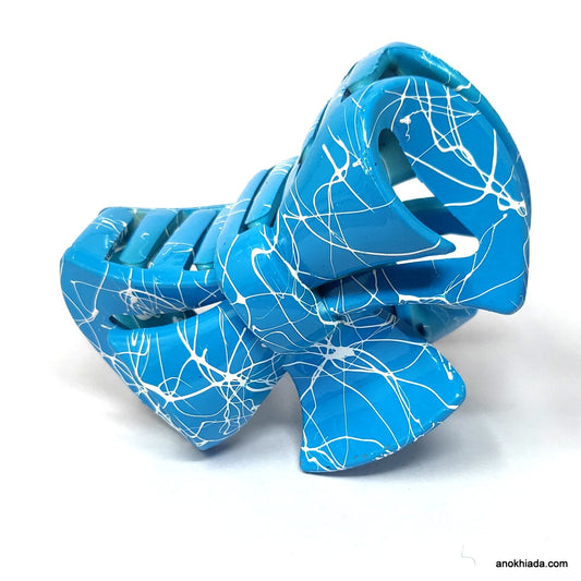 Anokhi Ada Large Bow Hair Clutcher for Girls and Women (Blue, BA-67)