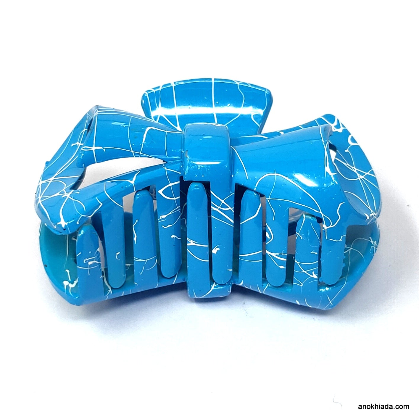 Anokhi Ada Large Bow Hair Clutcher for Girls and Women (Blue, BA-67)