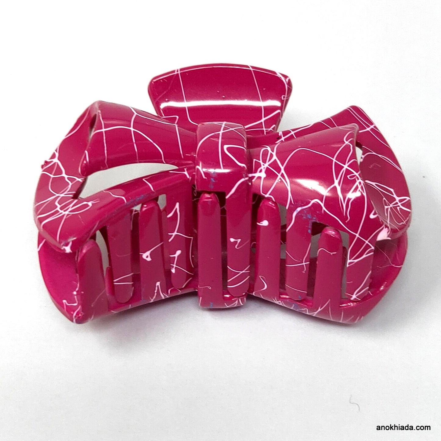 Anokhi Ada Large Bow Hair Clutcher for Girls and Women (Pink, BA-68)