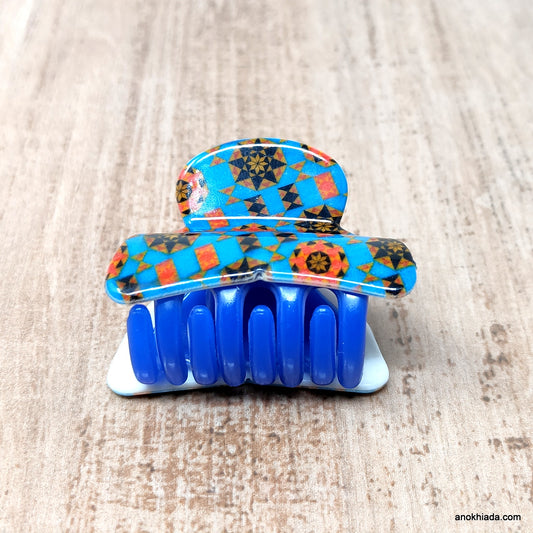 Textured Fancy Plastic Hair Clutcher / Hair Claw for Girls and Women (98-01A Clutcher)