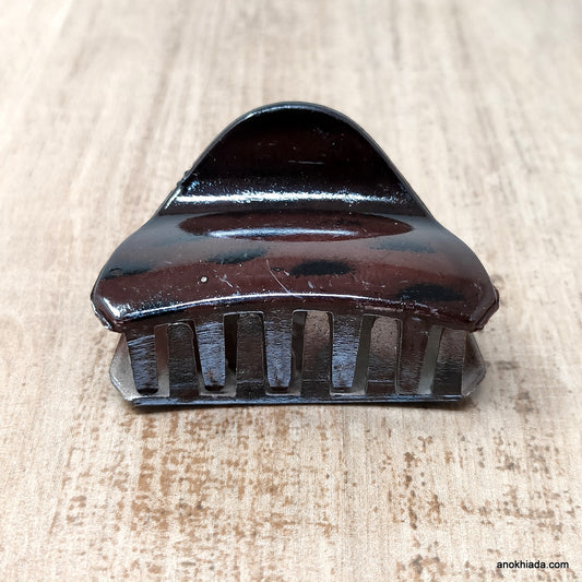 Tiger Print Plastic Brown Hair Clutcher / Hair Claw for Girls and Women (98-09B Clutcher)