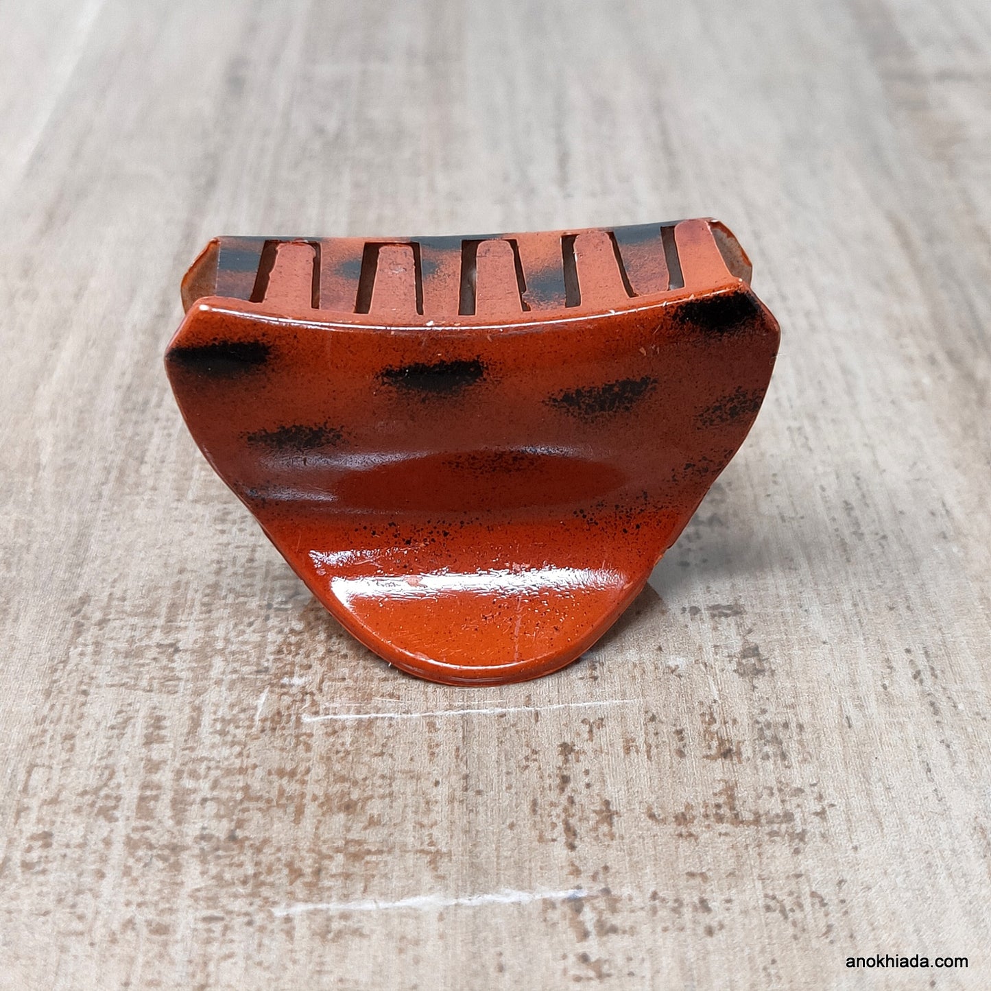 Tiger Print Plastic Orange Hair Clutcher / Hair Claw for Girls and Women (98-09D Clutcher)