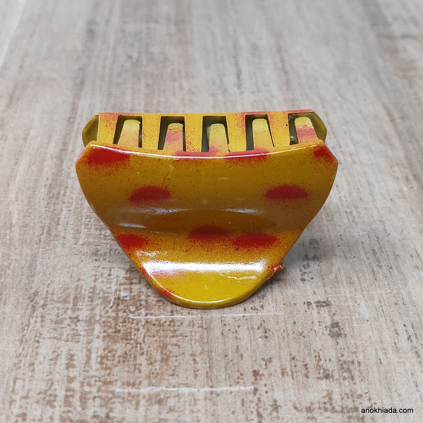 Tiger Print Plastic Yellow Hair Clutcher / Hair Claw for Girls and Women (98-09F Clutcher)