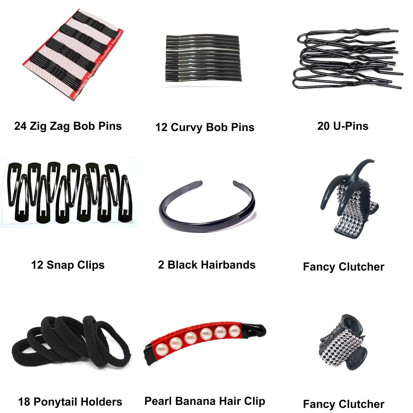 Anokhi Ada Hair Accessories Combo For Girls and Women (Combo of 91 Pcs of Hair Accessories)