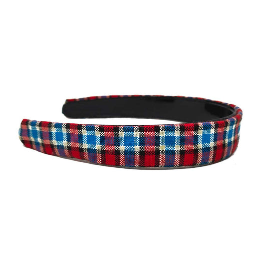 Anokhi Ada Handmade Fabric on Plastic Hairbands / Headbands for Kids and Girls (Multi-Colour, Pack of 1) - 09-09H