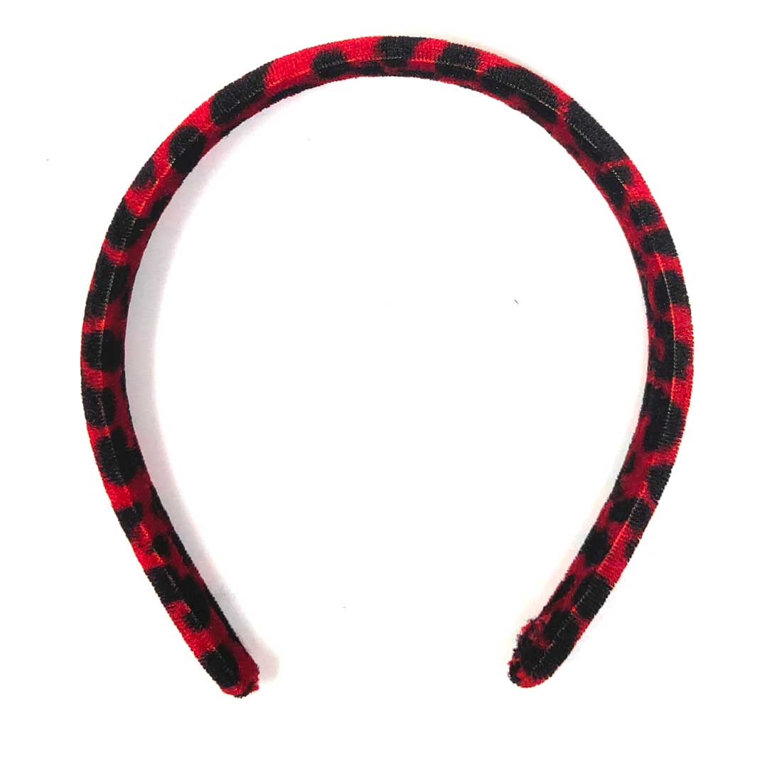 Anokhi Ada Velvet on Plastic Hairbands / Headbands for Kids and Girls (Maroon, Pack of 1) - 09-11H