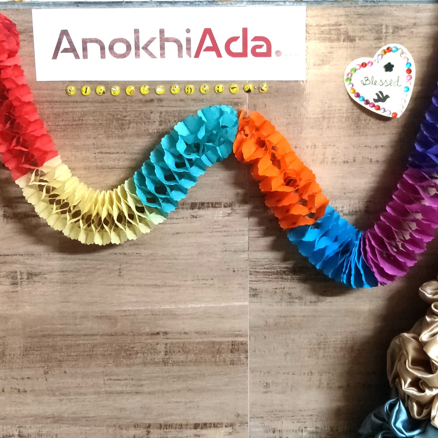 Anokhi Ada Multi-Colour Paper Ribbon for Party Decoration
