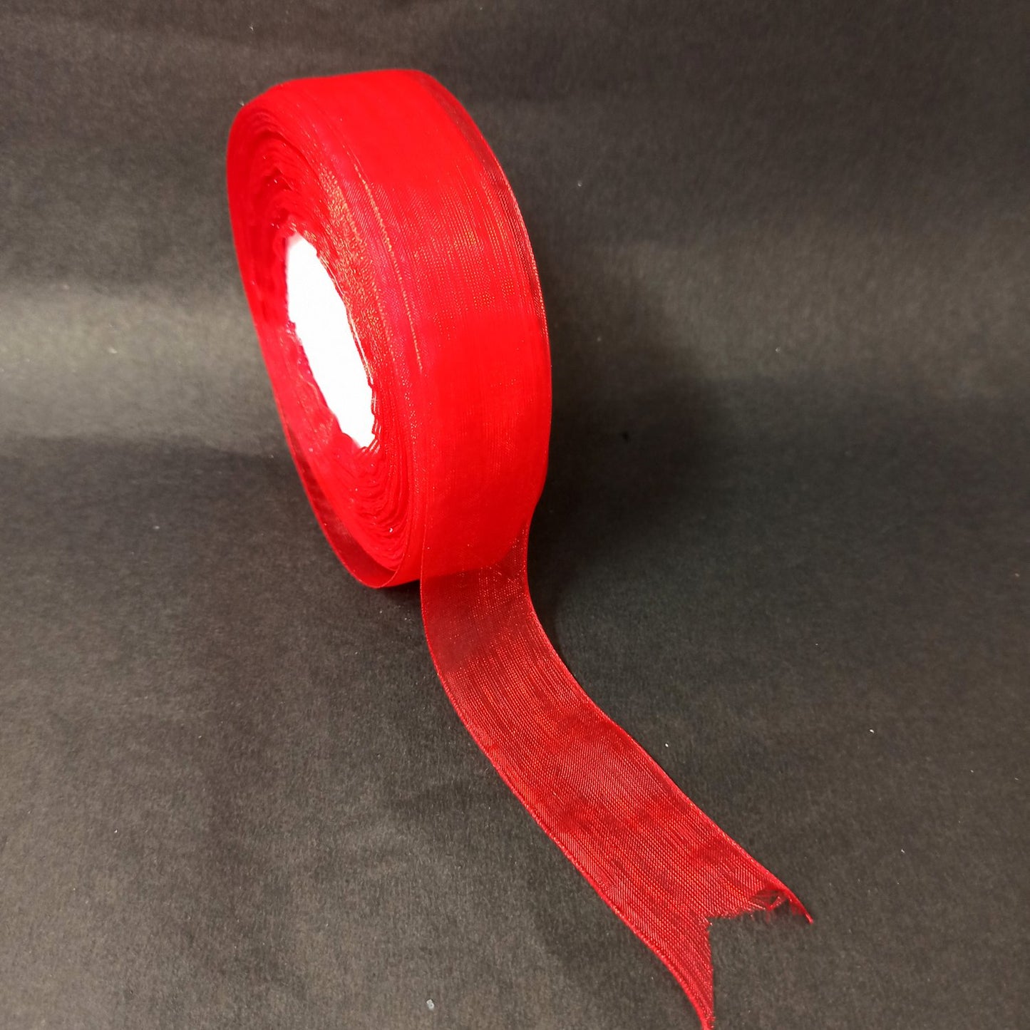 Anokhi Ada 25mm (1 inch) Red Organza Ribbon (Ribbon-056)