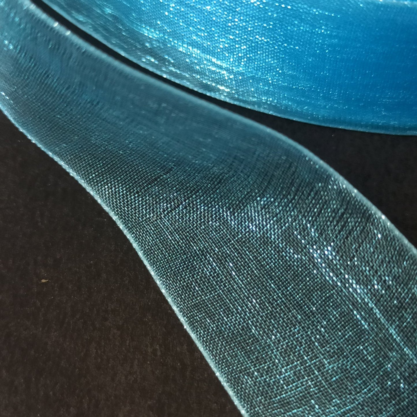 Anokhi Ada 25mm (1 inch) Sky Blue Organza Ribbon (Ribbon-057)