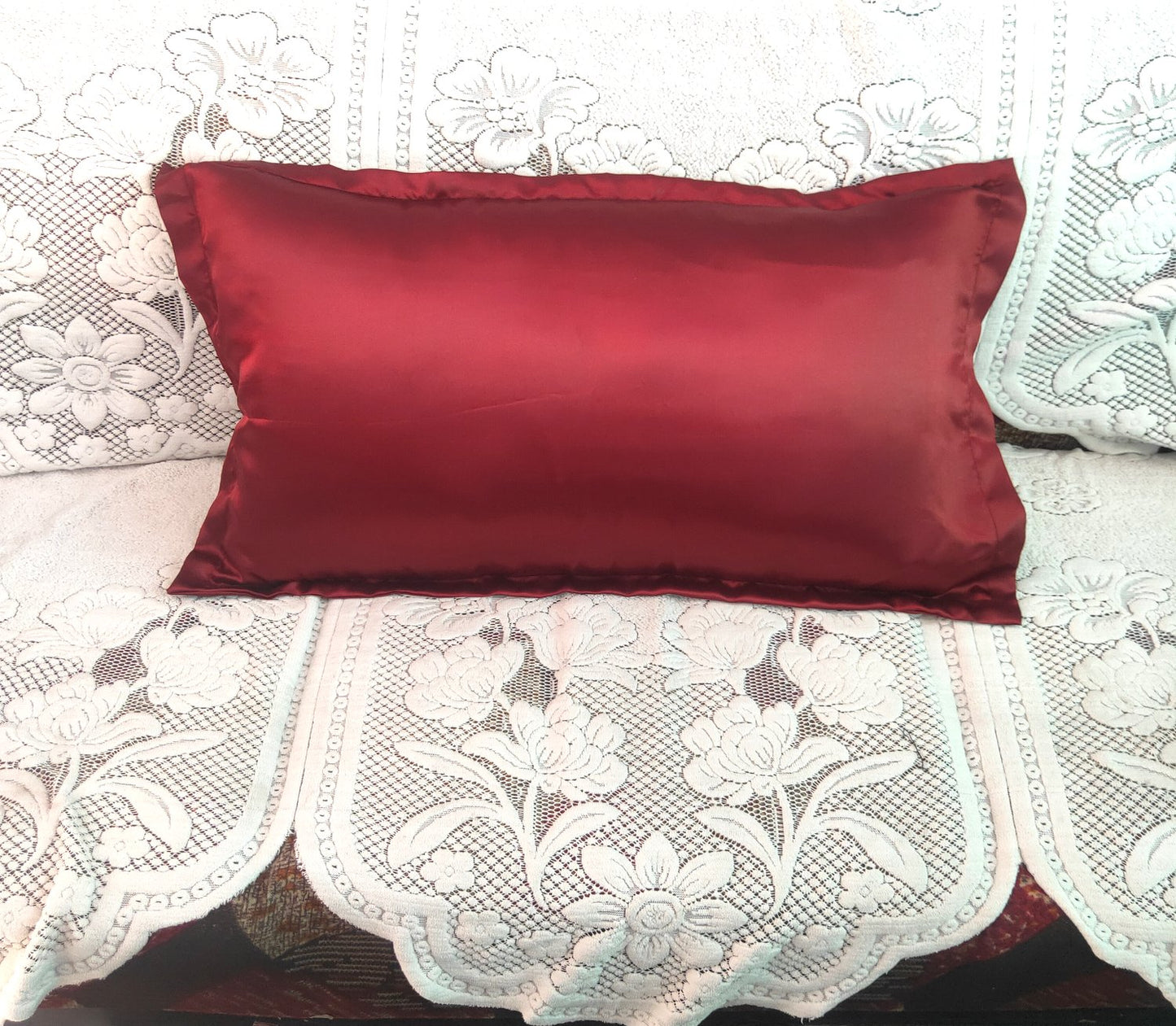 Anokhi Ada Silk Satin Pillow Cover for Hair and Skin | Pack of 1 Pillow Cover
