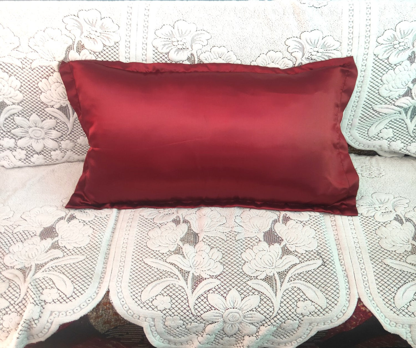 Anokhi Ada Silk Satin Pillow Cover for Hair and Skin | Pack of 1 Pillow Cover