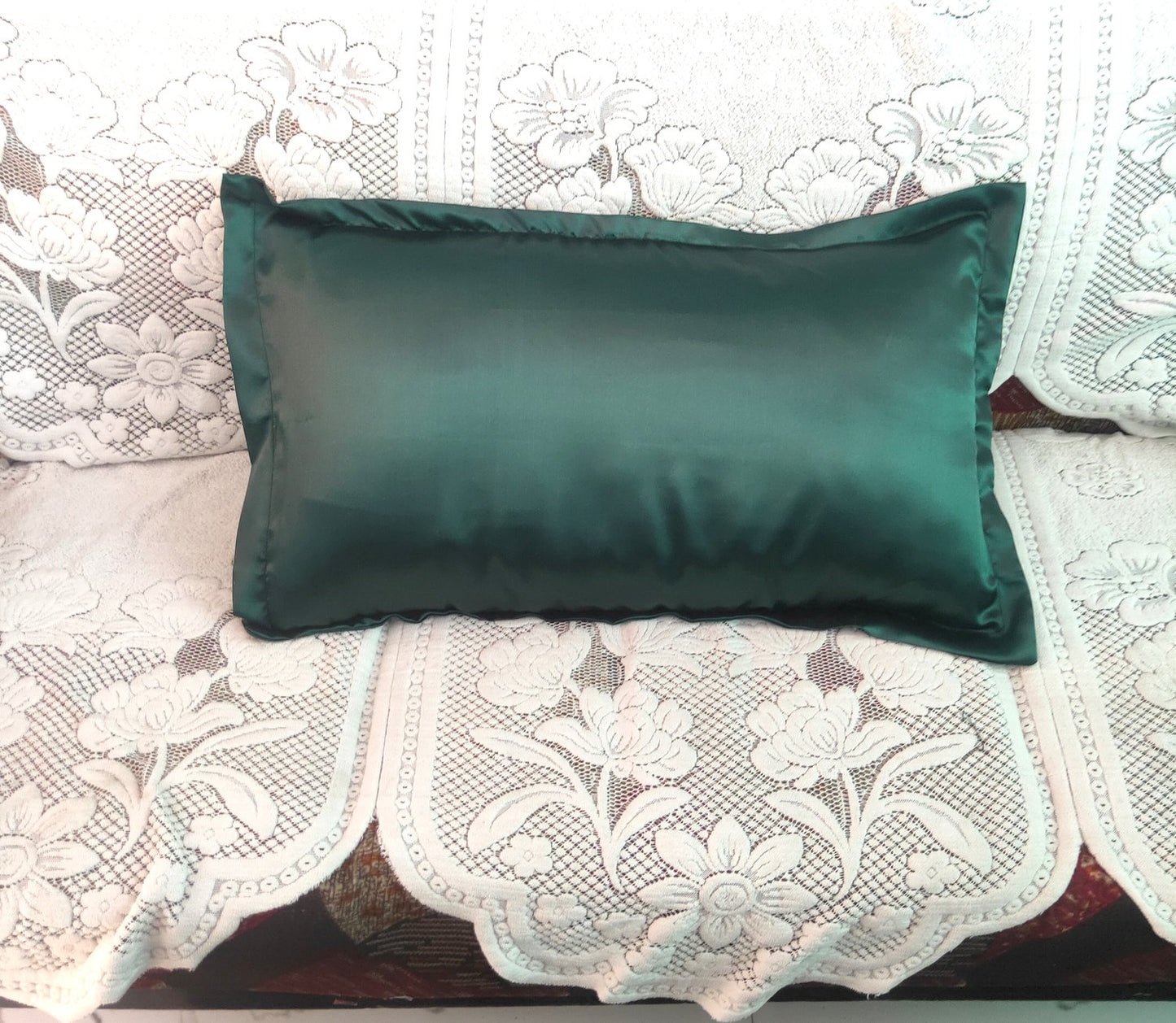 Anokhi Ada Silk Satin Pillow Cover for Hair and Skin | Pack of 1 Pillow Cover