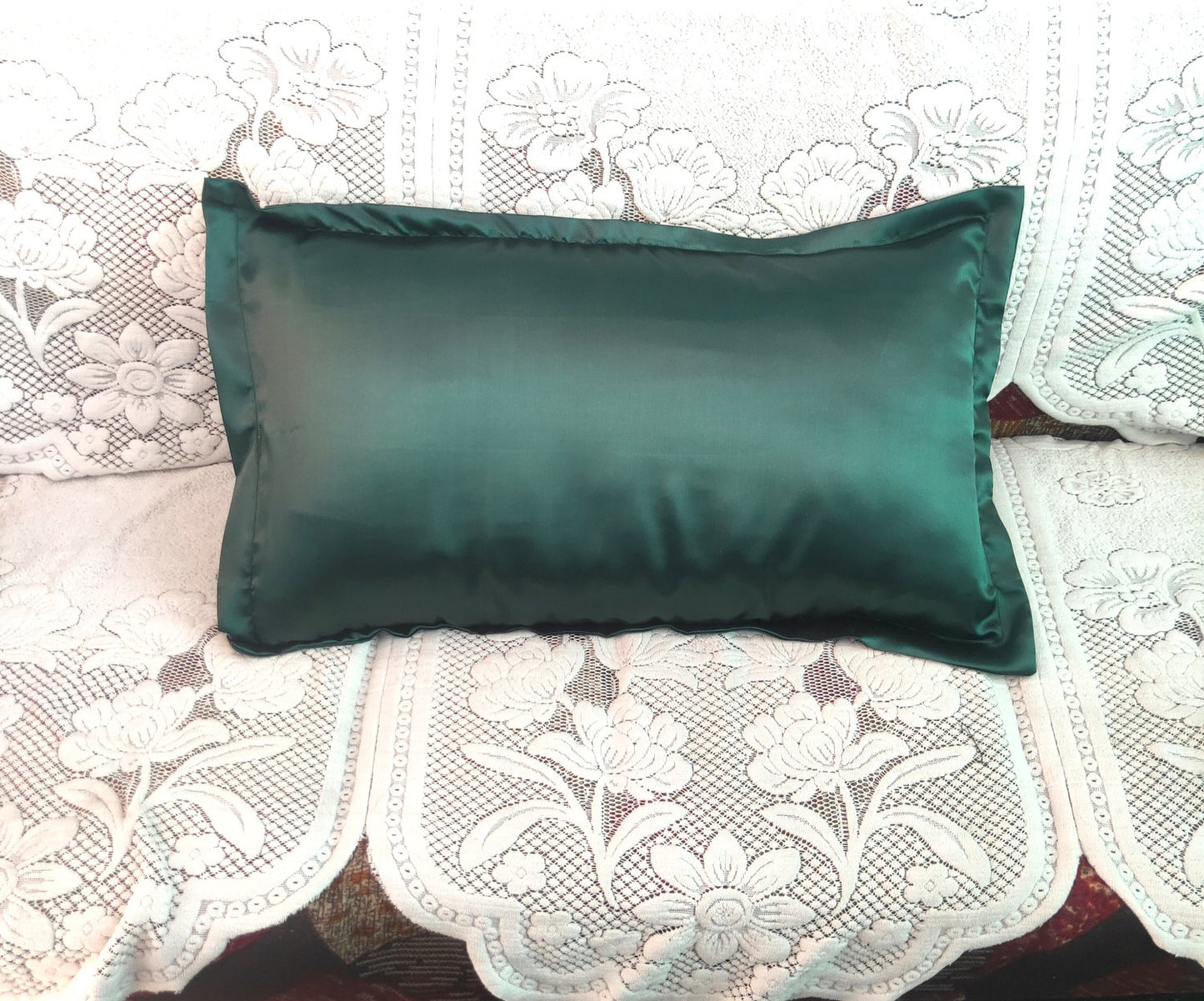 Anokhi Ada Silk Satin Pillow Cover for Hair and Skin | Pack of 1 Pillow Cover