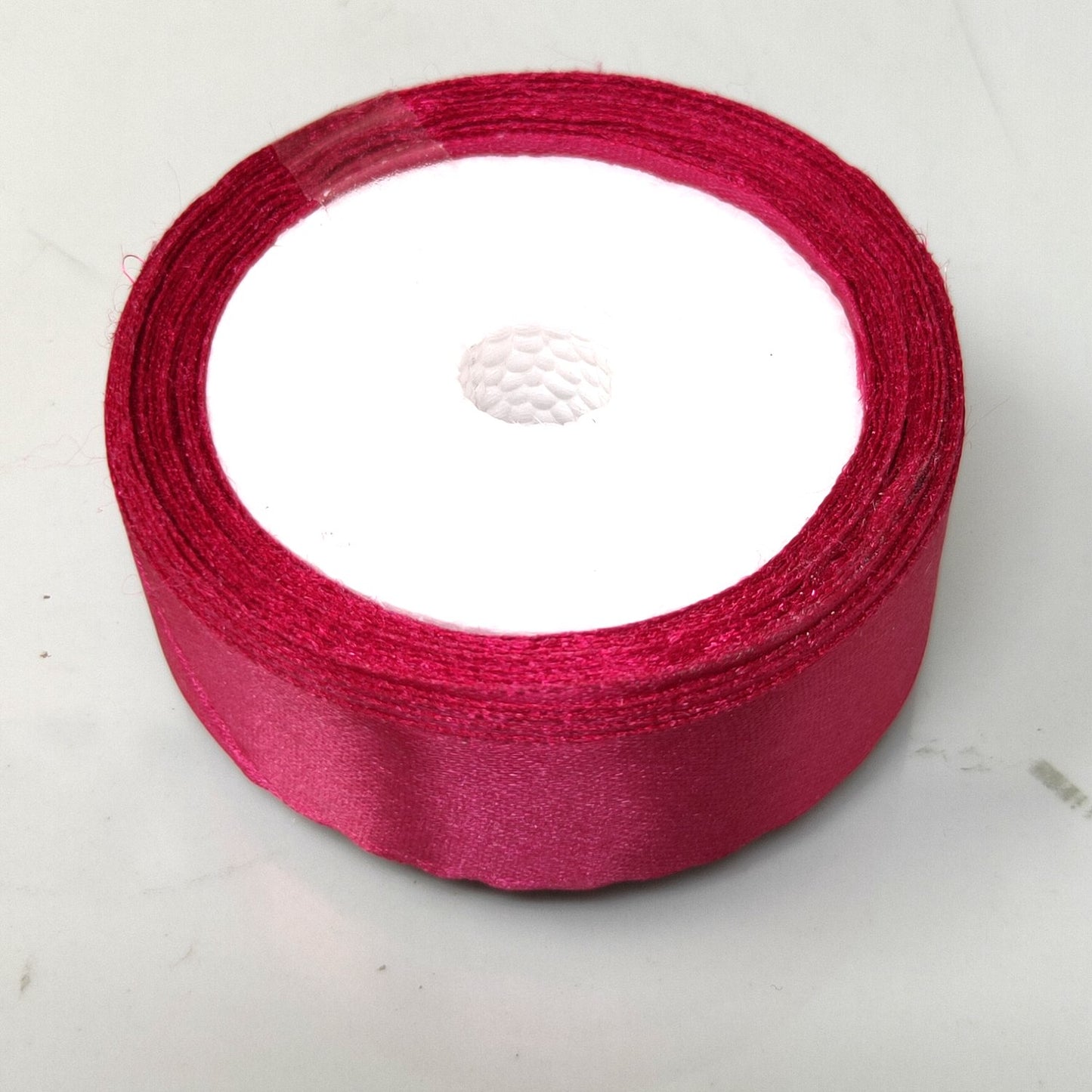 25mm (1 inch) Dark Pink Satin Ribbon (005-b)
