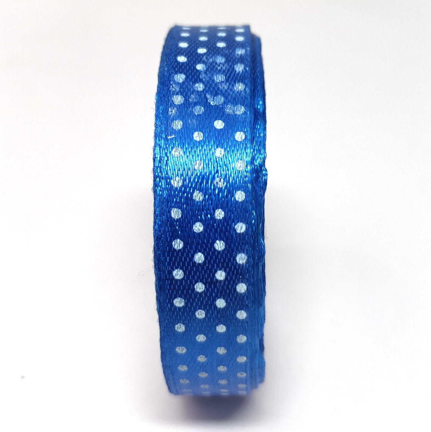 12.5 mm (Half Inch) Dot Print Violet Satin Ribbon (022)