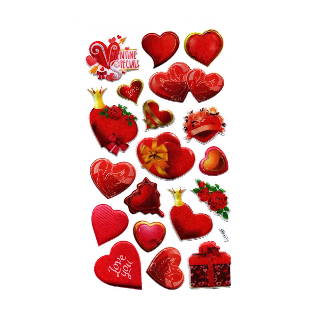Heart Stickers in Various Size for Valentine Day-1