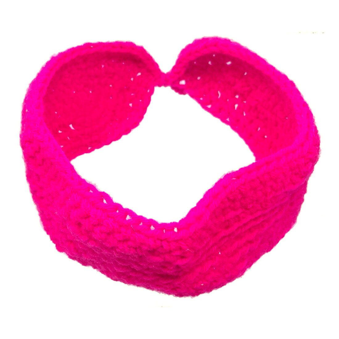 Anokhi Ada Pink Handmade Knitting Woolen Headband for Girls (YA-14) - Anokhiada.com