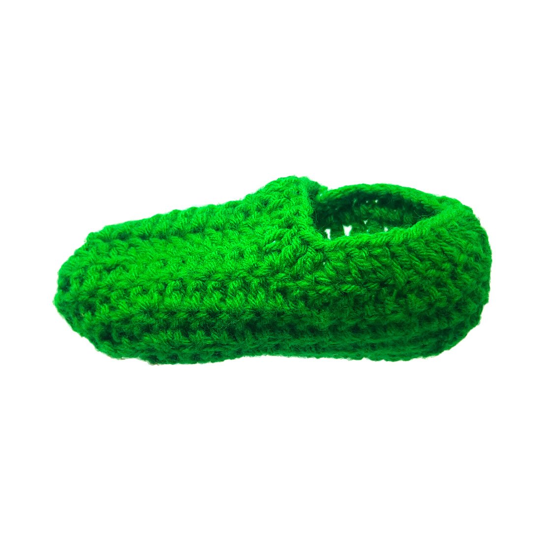 Anokhi Ada Green Handmade Knitting Woolen Baby Booties (YA-07) - Anokhiada.com