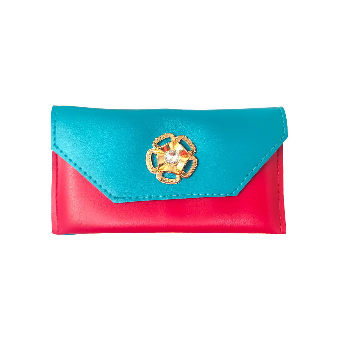 Anokhi Ada Blue PU Leather Handy Purse/ Pouch/ Wallet for Girls (YB-11)