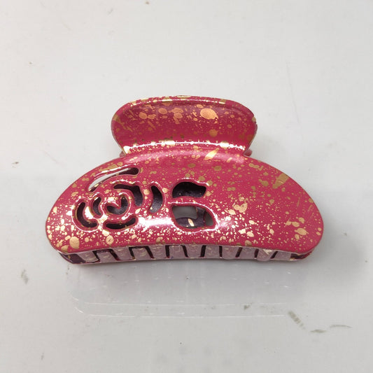 Anokhi Ada Large Plastic Hair Claw for Girls and Women (Pink,ZA-12-a)