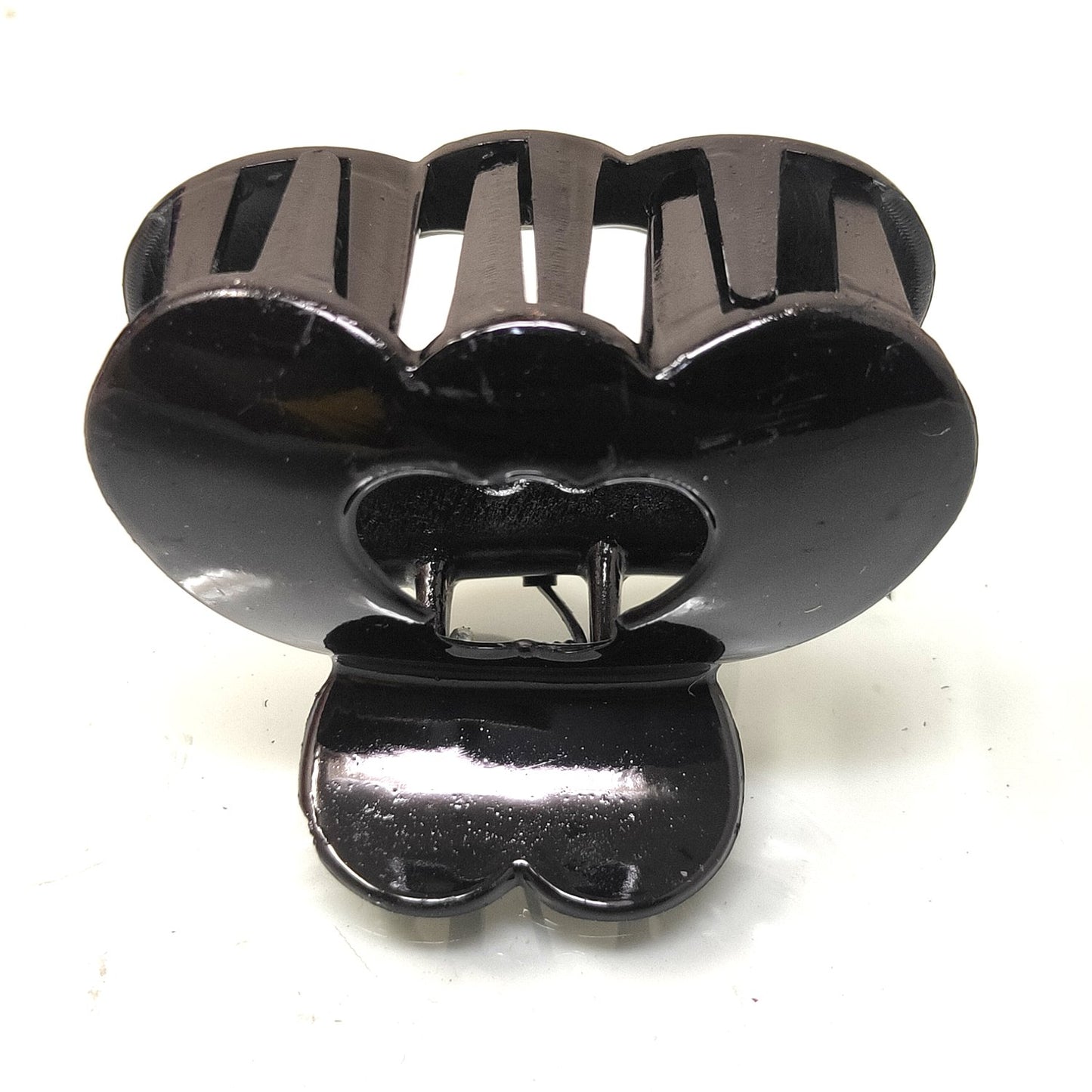 Anokhi Ada Plastic Hair Claw for Girls and Women (Black,ZA-16-b)