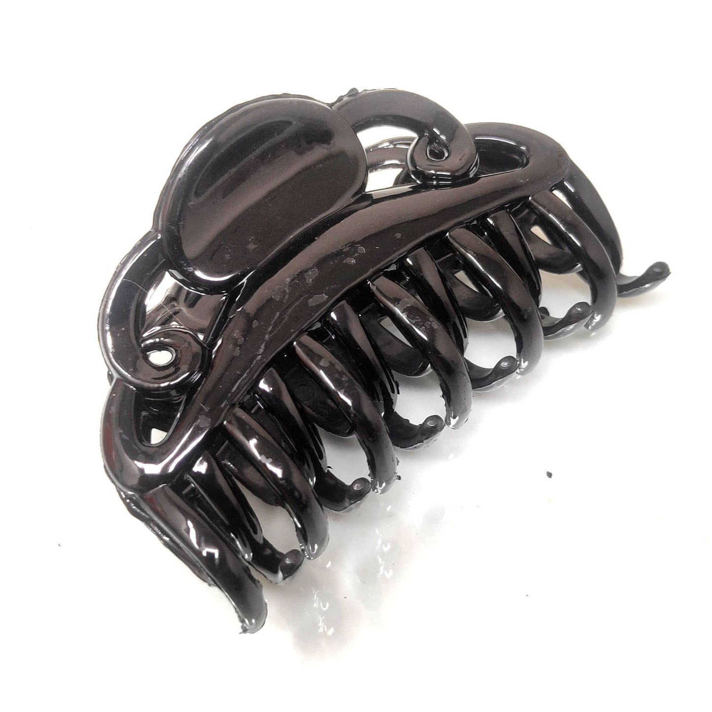Anokhi Ada Large Plastic Hair Clutcher for Girls and Women (Black, ZA-21)