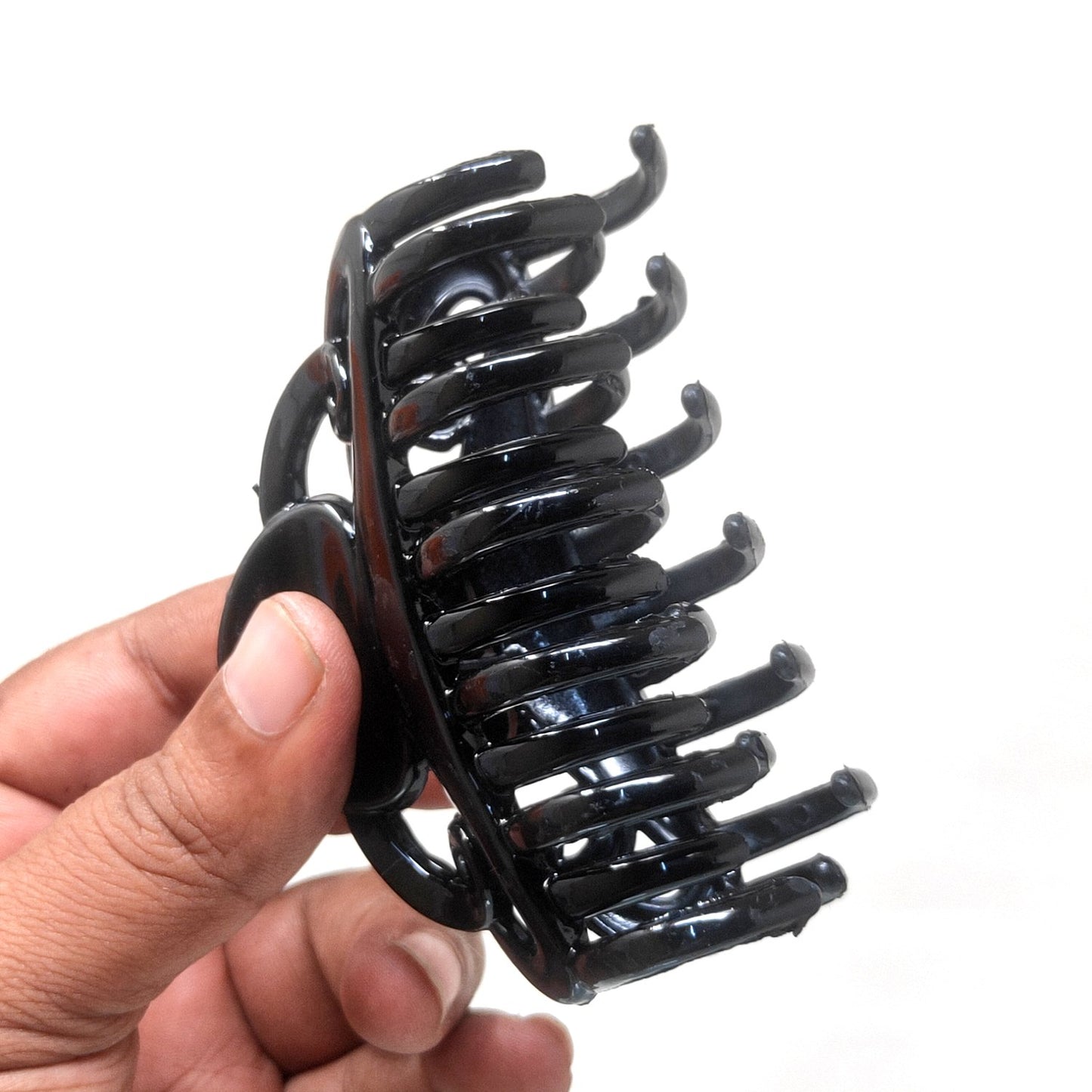 Anokhi Ada Large Plastic Hair Clutcher for Girls and Women (Black, ZA-21)