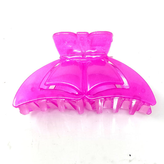 Anokhi Ada Large Plastic Hair Clutcher for Girls and Women (Dark Pink, ZA-23A)