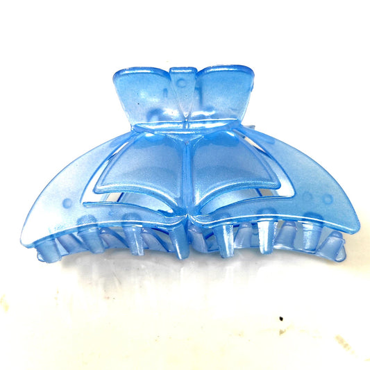 Anokhi Ada Large Plastic Hair Clutcher for Girls and Women (Blue, ZA-23B)