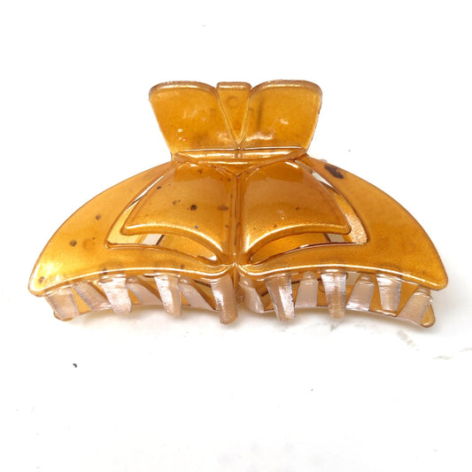 Anokhi Ada Large Plastic Hair Clutcher for Girls and Women (Brown, ZA-23C)