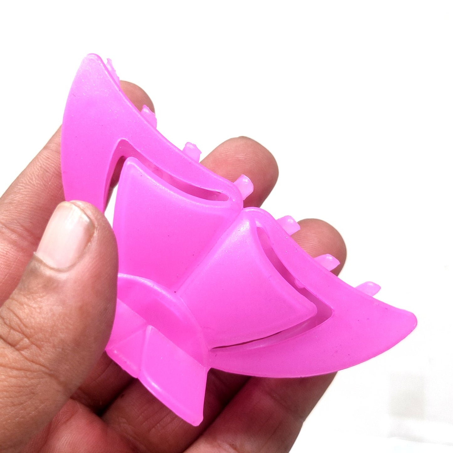 Anokhi Ada Large Plastic Hair Clutcher for Girls and Women (Dark Pink, ZA-24A)