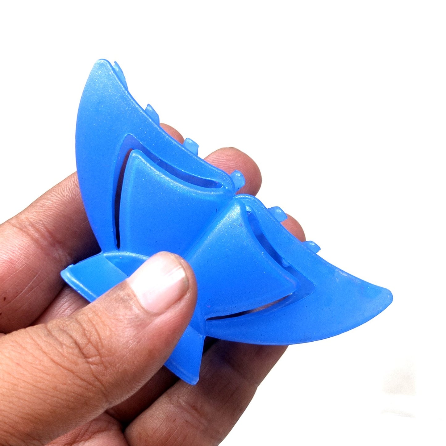 Anokhi Ada Large Unbreakable Plastic Hair Clutcher for Girls and Women (Navy Blue, ZA-24C)