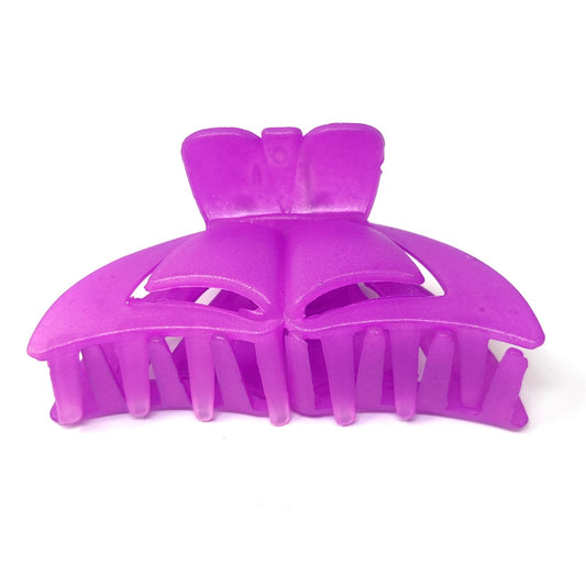 Anokhi Ada Large Unbreakable Plastic Hair Clutcher for Girls and Women (Purple, ZA-24D)