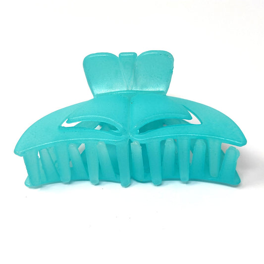 Anokhi Ada Large Unbreakable Plastic Hair Clutcher for Girls and Women (Turquoise Blue, ZA-24E)