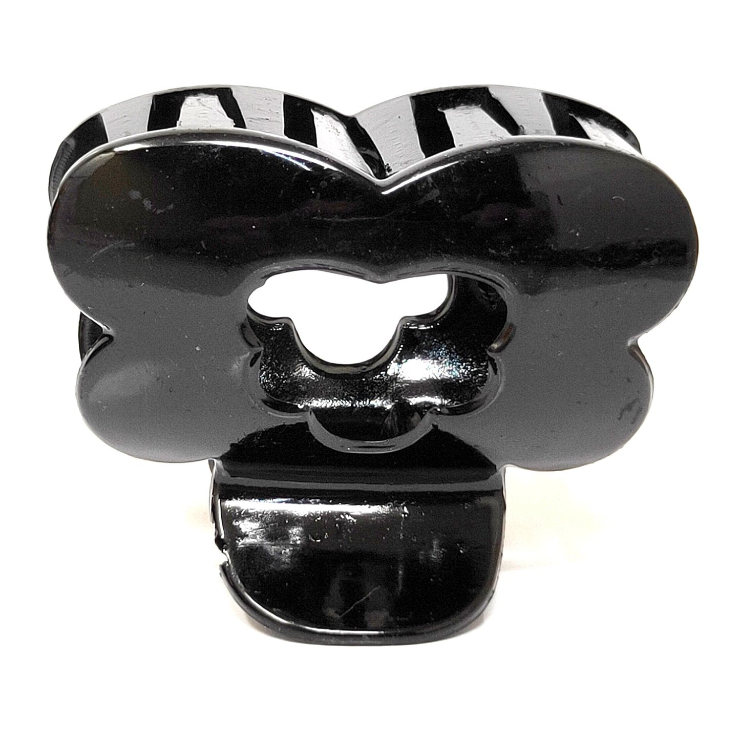 Anokhi Ada Medium Plastic Hair Clutcher for Girls and Women (Black, ZA-27)