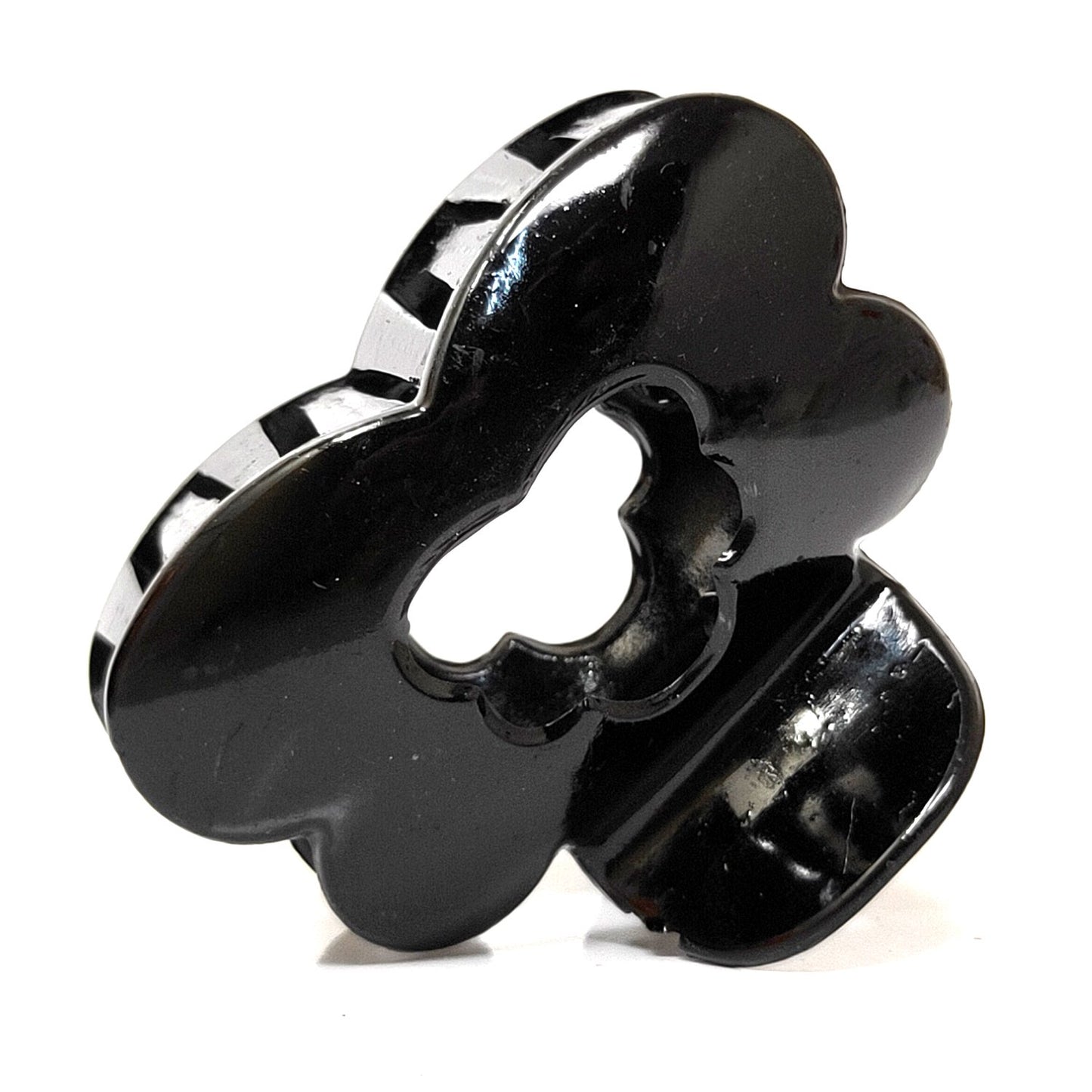 Anokhi Ada Medium Plastic Hair Clutcher for Girls and Women (Black, ZA-27)