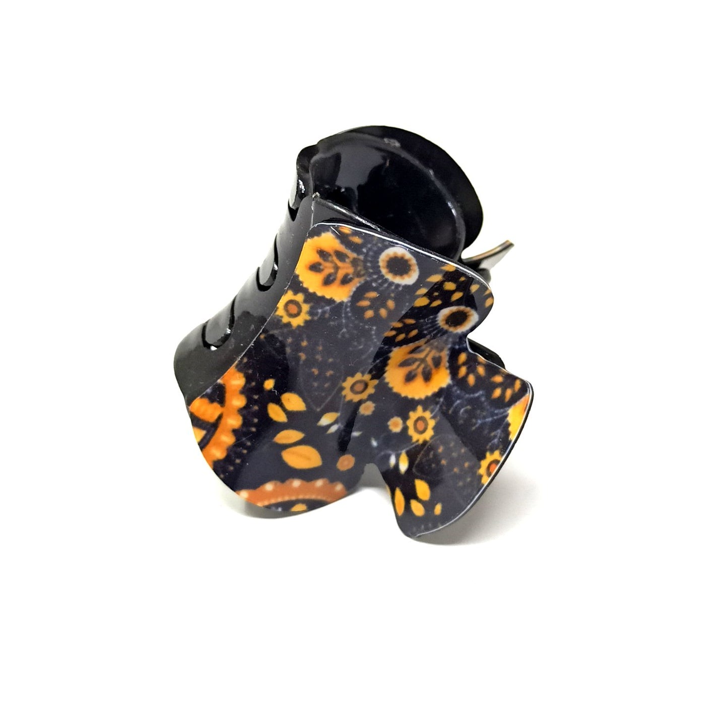 Anokhi Ada Premium Small Plastic Hair Clutcher for Girls and Women (Black, ZA-32F)