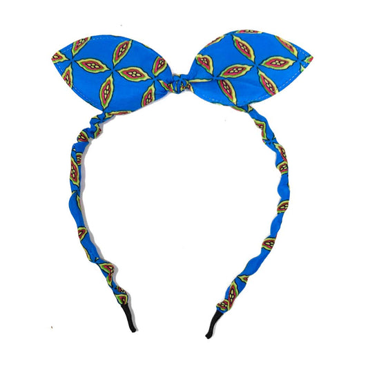 Anokhi Ada Bunny Ear Multi -Colour Fabric on Metal Hairband/Headband for Girls and Women-(ZC-04)