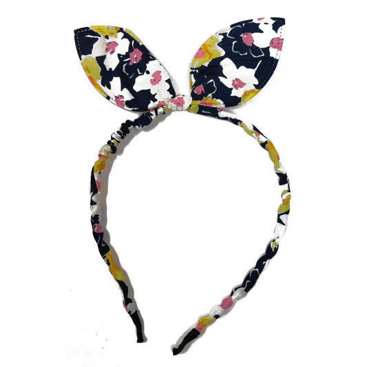 Anokhi Ada Bunny Ear Multi -Colour Fabric on Metal Hairband/Headband for Girls and Women-(ZC-05)