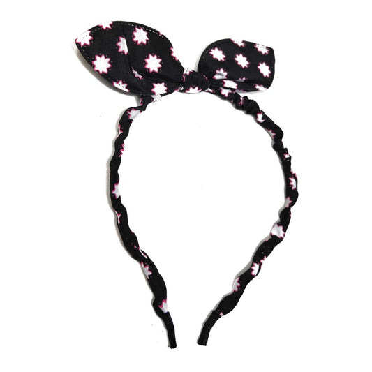 Anokhi Ada Bunny Ear Multi -Colour Fabric on Metal Hairband/Headband for Girls and Women-(ZC-06)