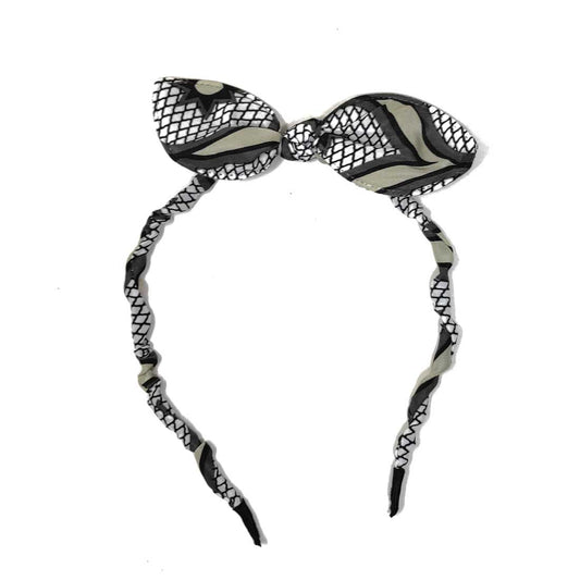 Anokhi Ada Bunny Ear Multi -Colour Fabric on Metal Hairband/Headband for Girls and Women-(ZC-08)