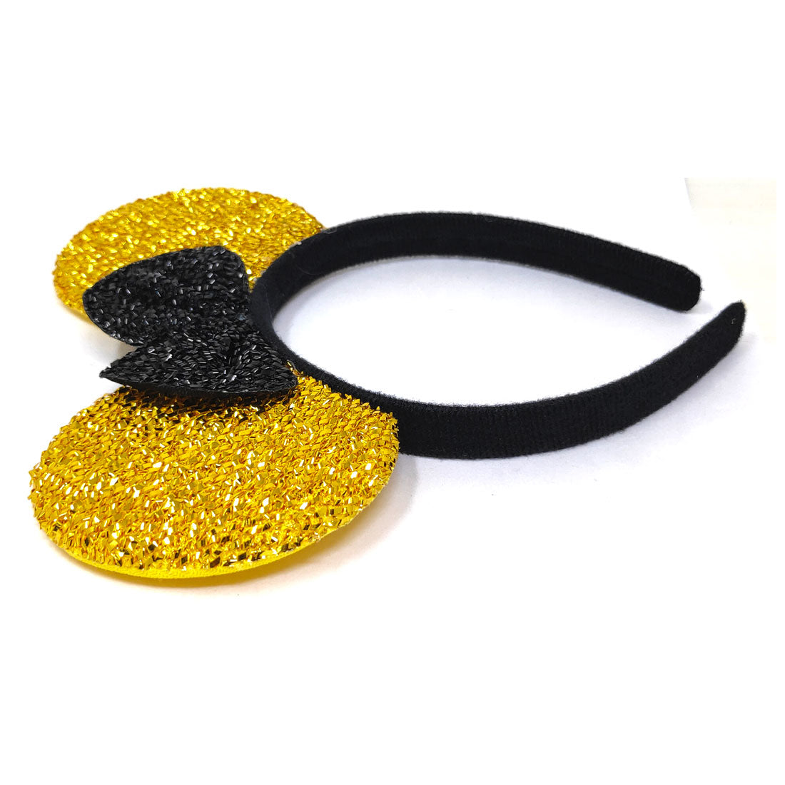 Anokhi Ada Velvet on Plastic Trendy Hairband/Headband for Baby Girls and Girls (Yellow)-ZC-16