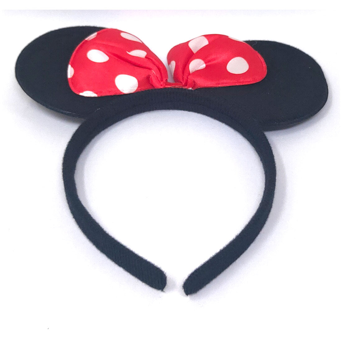 Anokhi Ada Velvet on Plastic Red Dotted Bow Hairband/Headband for Baby Girls and Girls (ZC-24)