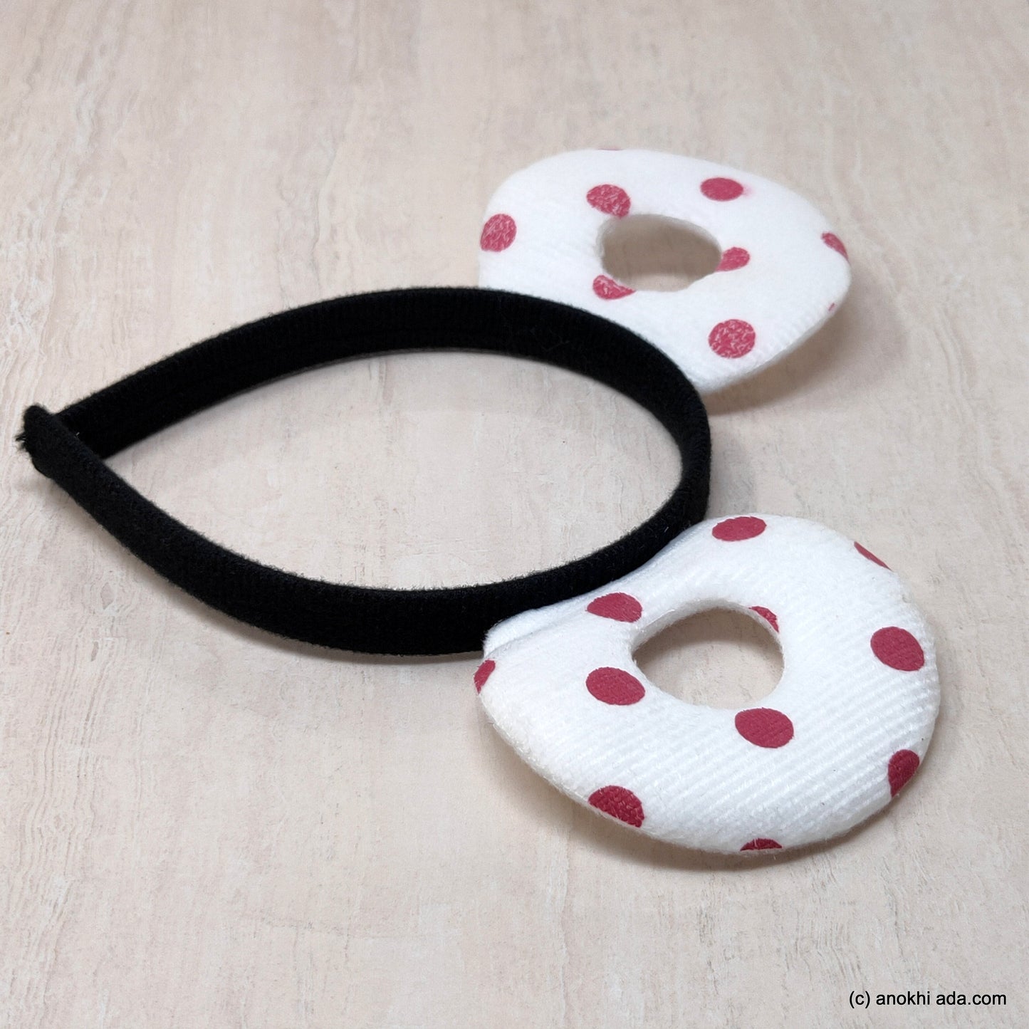 Anokhi Ada Velvet Cute Plastic Hairband/Headband for Baby Girls and Girls (ZC-26)
