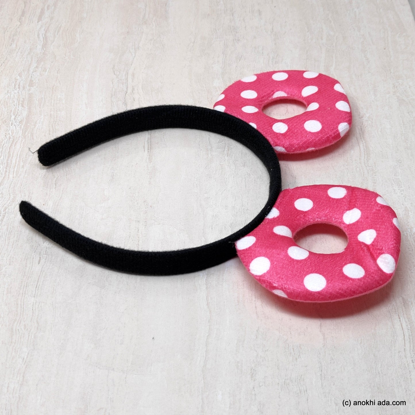 Anokhi Ada Velvet Cute Plastic Hairband/Headband for Baby Girls and Girls (ZC-30)