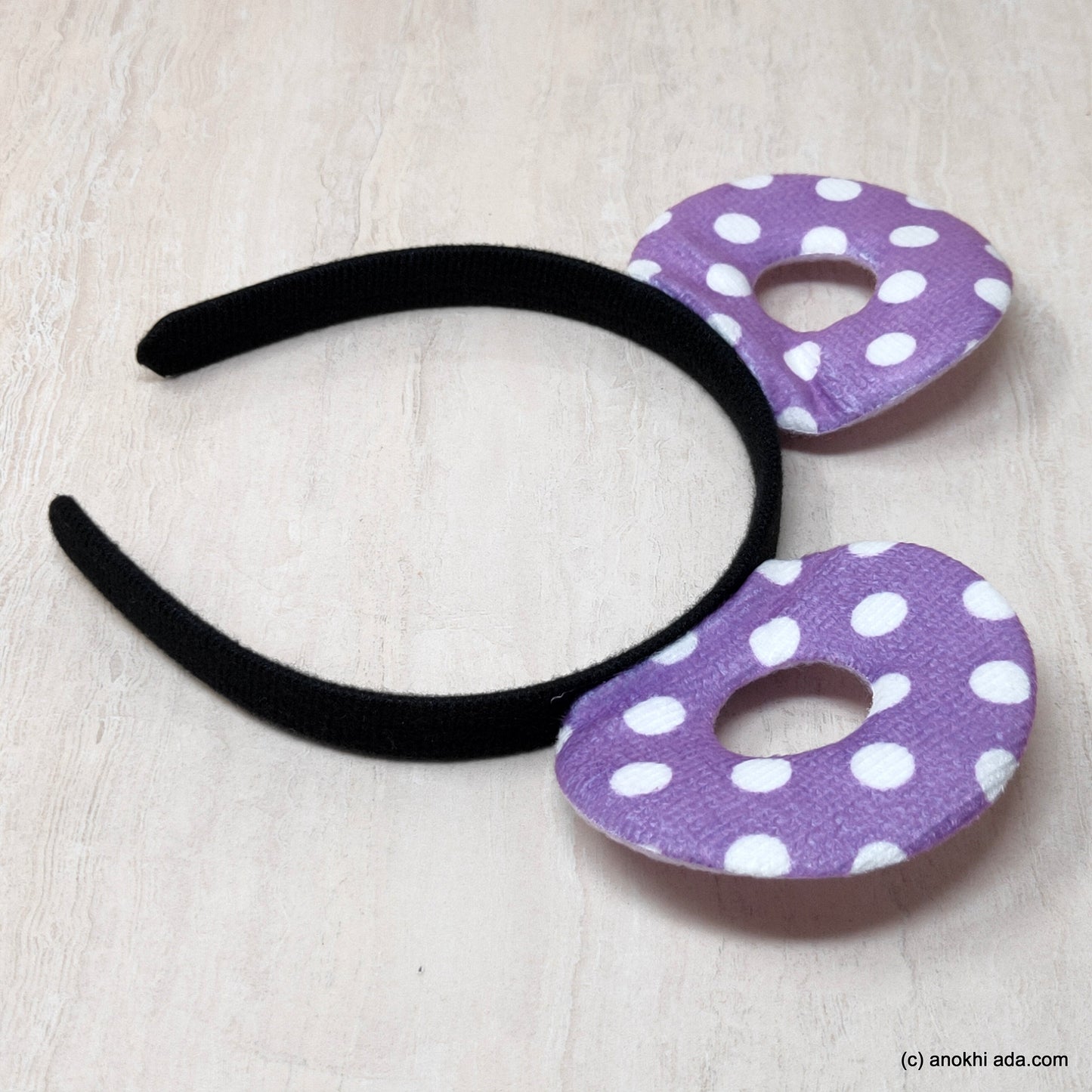 Anokhi Ada Velvet Cute Plastic Hairband/Headband for Baby Girls and Girls (ZC-31)