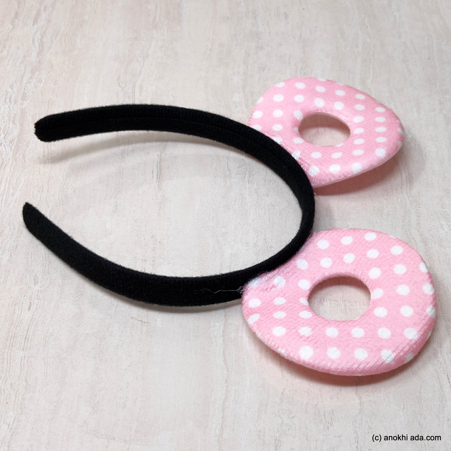 Anokhi Ada Velvet Cute Plastic Hairband/Headband for Baby Girls and Girls (ZC-35)