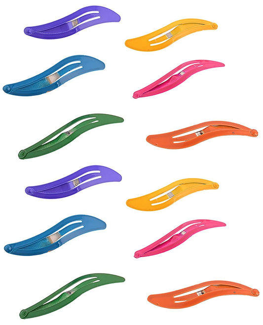 Anokhi ADA Multicolor Metal Tic Tac Hair Clip for Girls and Women, Set of 12 ( ZD-16 )