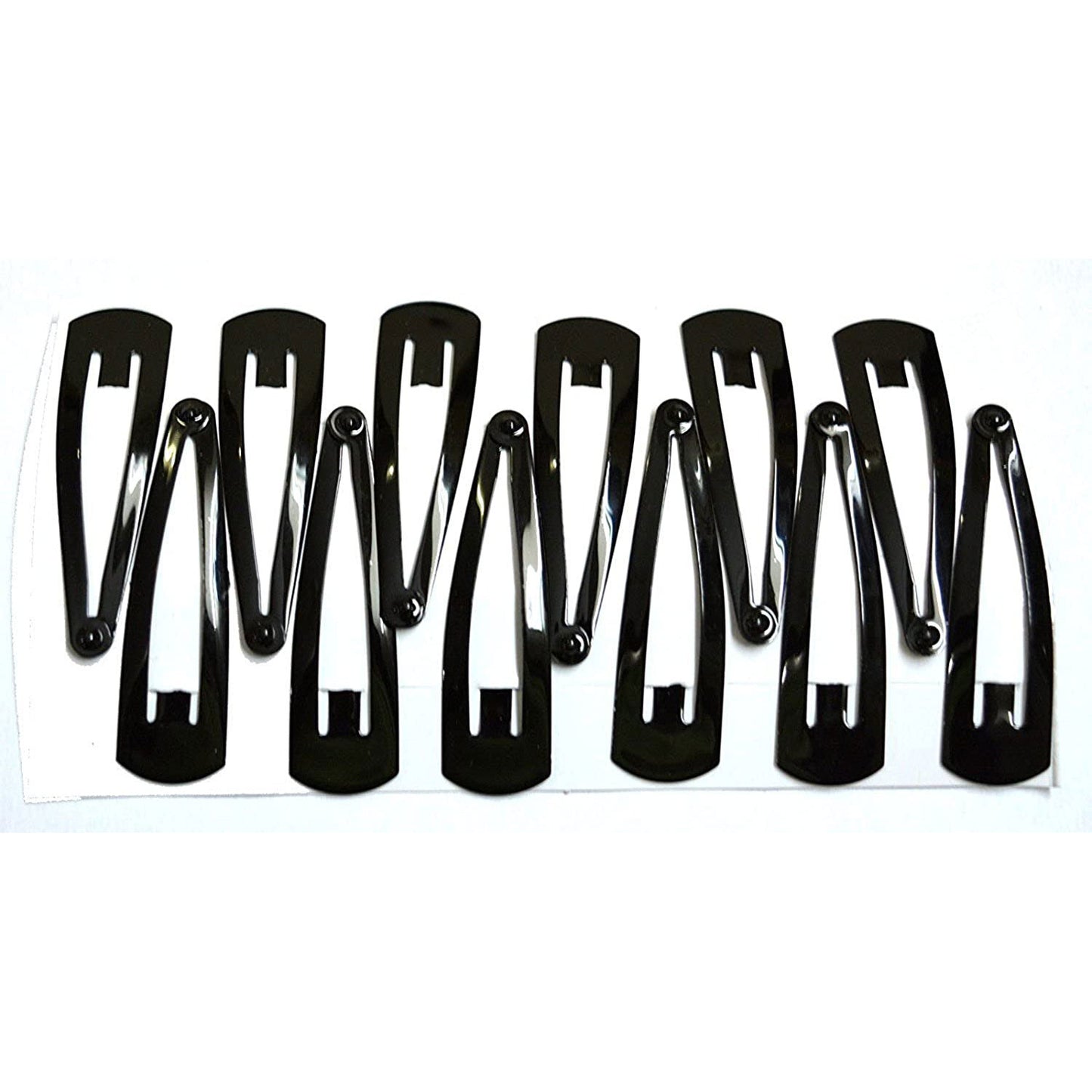 Anokhi Ada Daily Use Black Tik Tak Hair Clips (Combo of 12 Medium Clips) -ZD-19